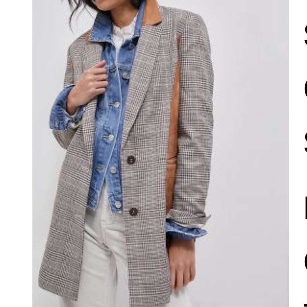 Maeve by Anthropologie Plaid Blazer